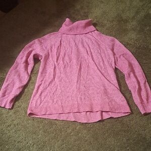 The Loft Womens Pink Turtle Neck Sweater Large